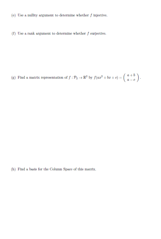 0 43. Define g : V - RS, where V = Pi by g(ar +