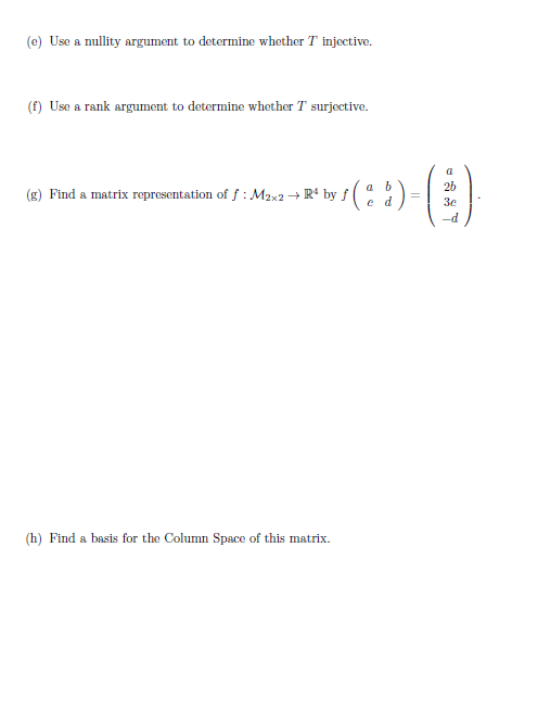 0 43. Define g : V - RS, where V = Pi by g(ar +