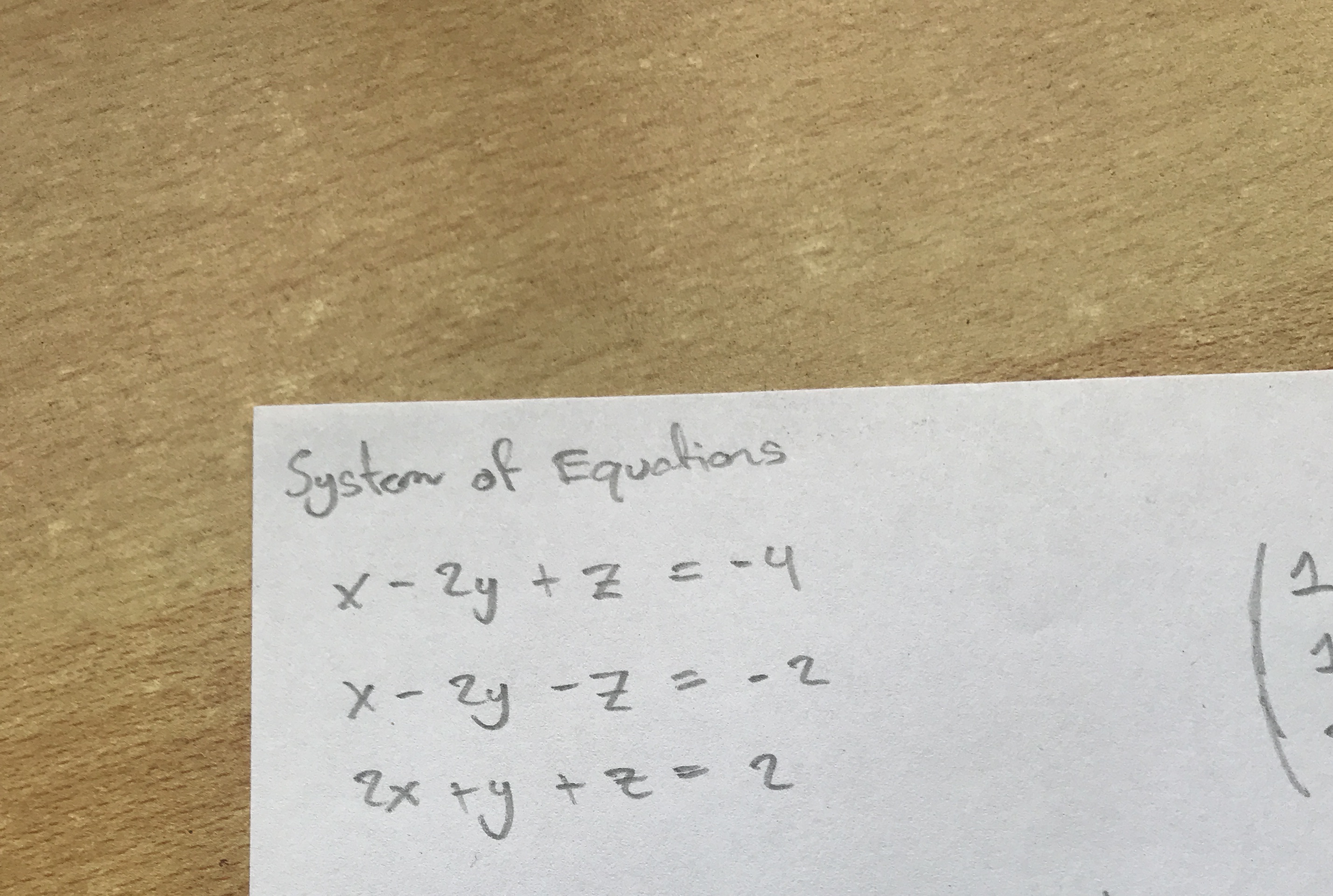 How do you solve this using cramer's rule?
