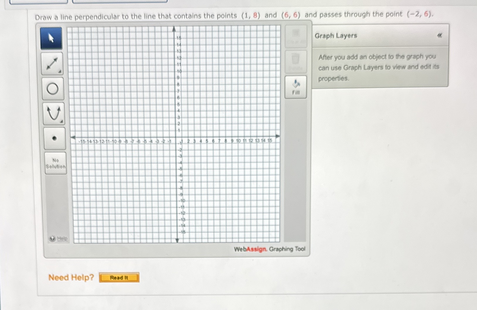 I need the two points to plot Draw a line