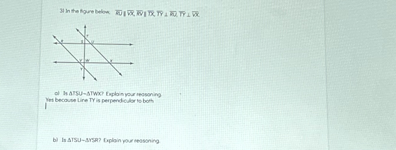 Explain 3 a and b 3) In the figure below, RU II