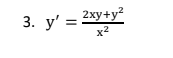 Solve the following homogeneous equations \f