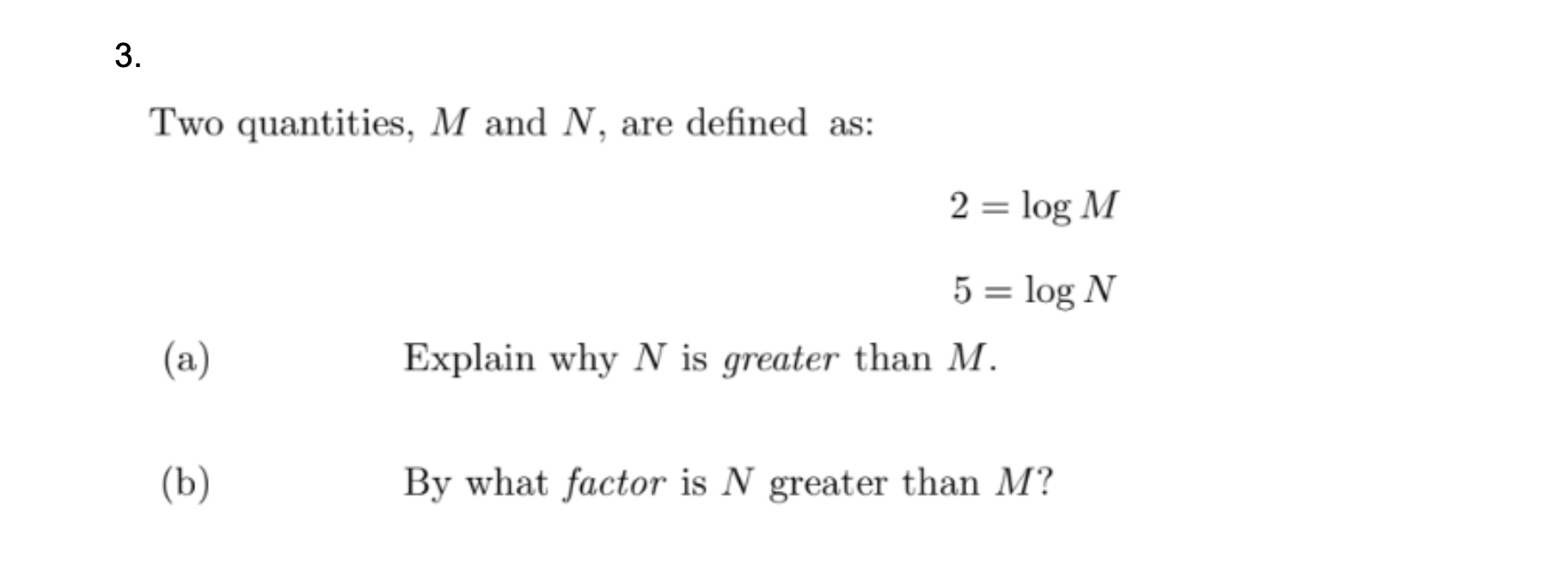 1. The loudness, L, of a sound in decibels (dB)