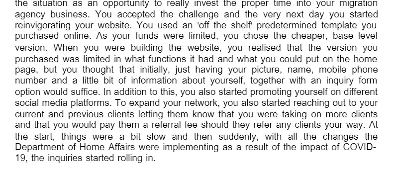 the situation as an opportunity to really invest