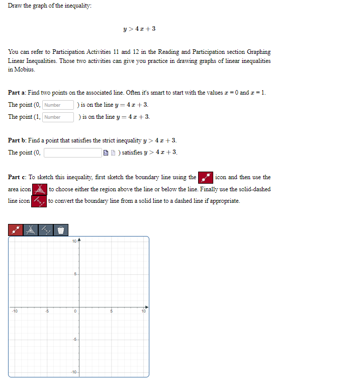Draw the graph of the inequality: y  style=