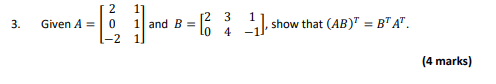 \f4. Solve the following linear system using the