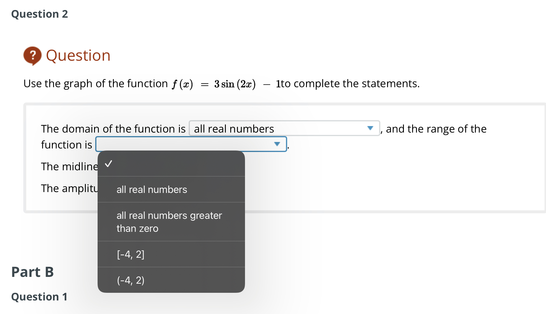 9 Question Use the graph to determine the
