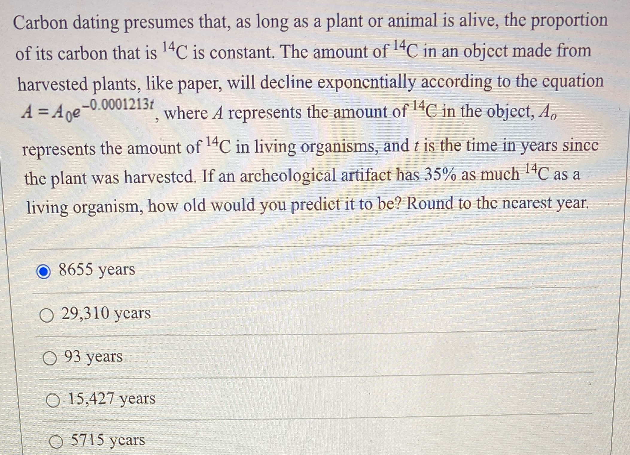 In reference to the given information, how would