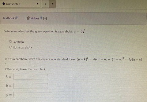 Question 3 Textbook E @ Videos L' [+]