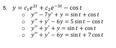 Solve and show solutions. (Topic: Elimination of