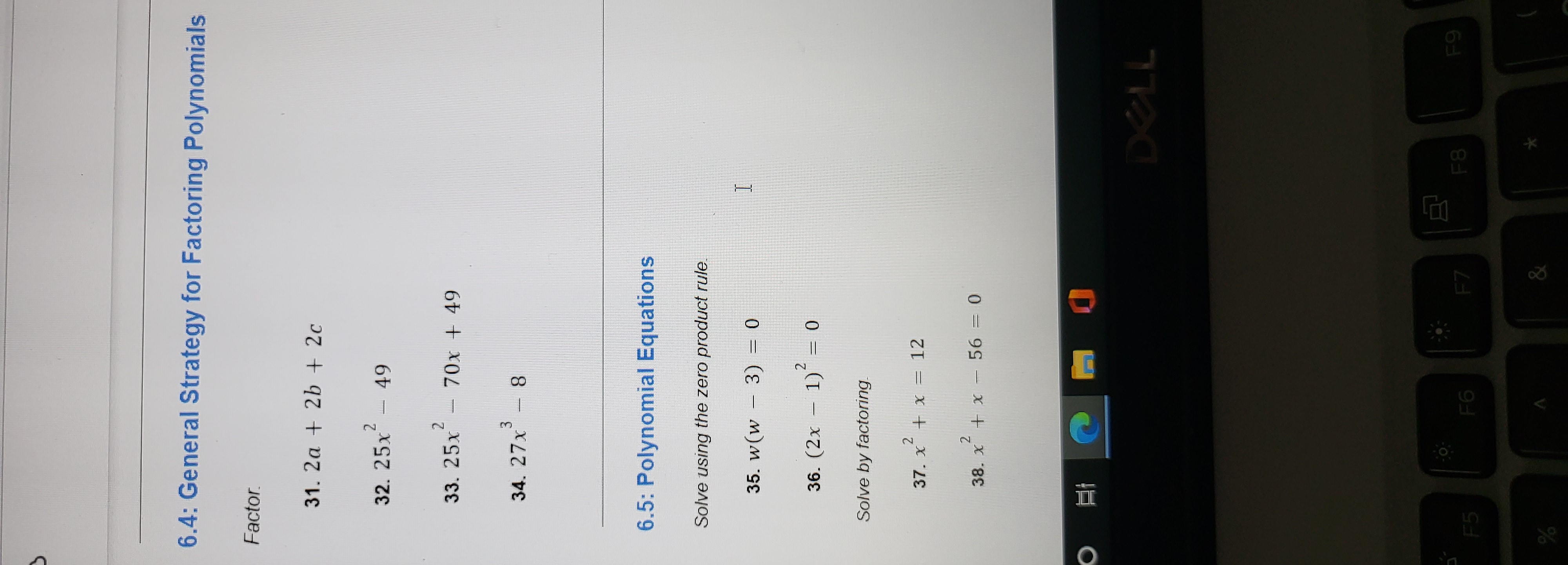 6.4: General Strategy for Factoring Polynomials