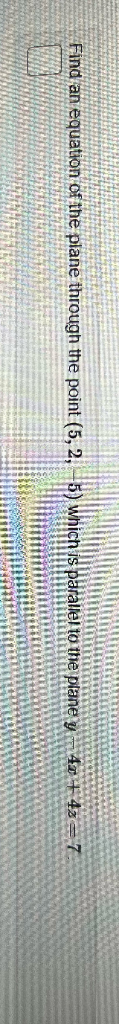 How would I solve this? Find an equation of the