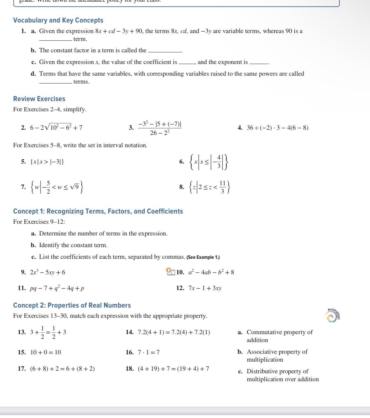 Please all the following and solve Vocabulary and