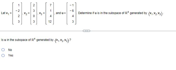 1. 425 Use matrix multiplication to nd the image