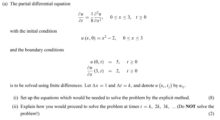 (a) The partial differential equation Ou 10zu 0