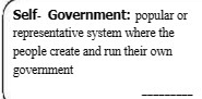 Self- Government: popular or representative