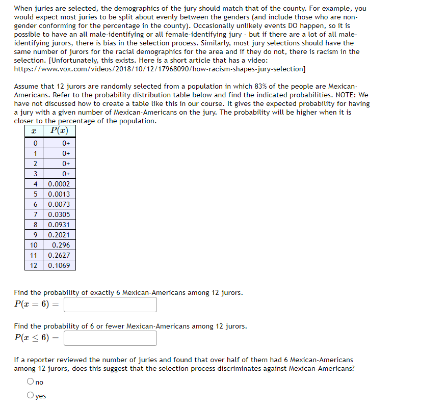 Find the expected value of this probability