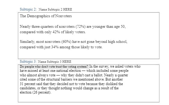 Subtopic 2: Name Subtopic 2 HERE The Demographics