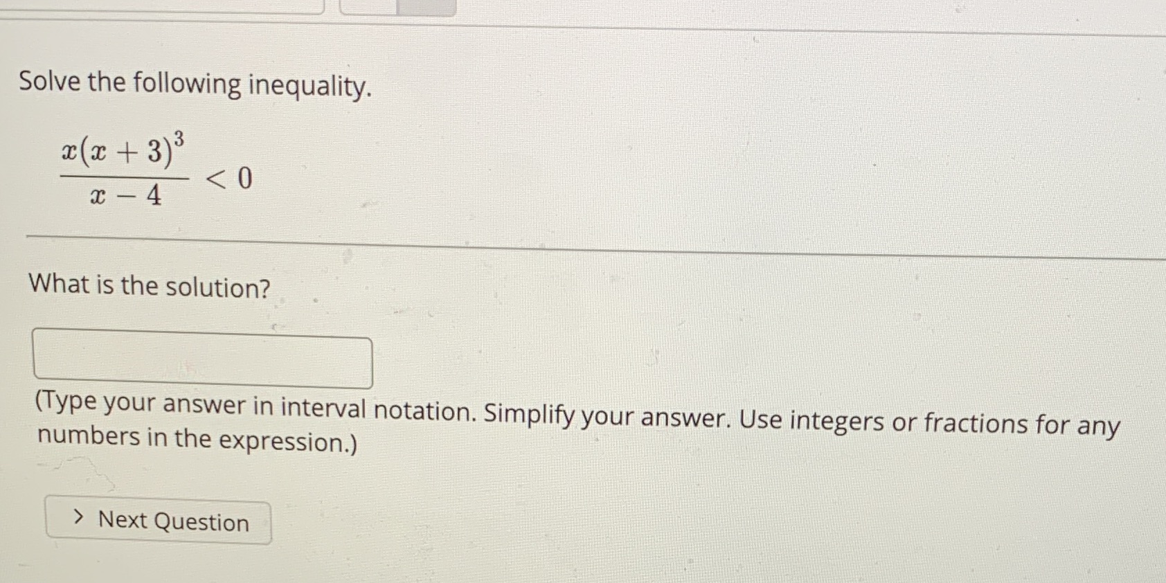 #11 help Solve the following inequality. x( x +