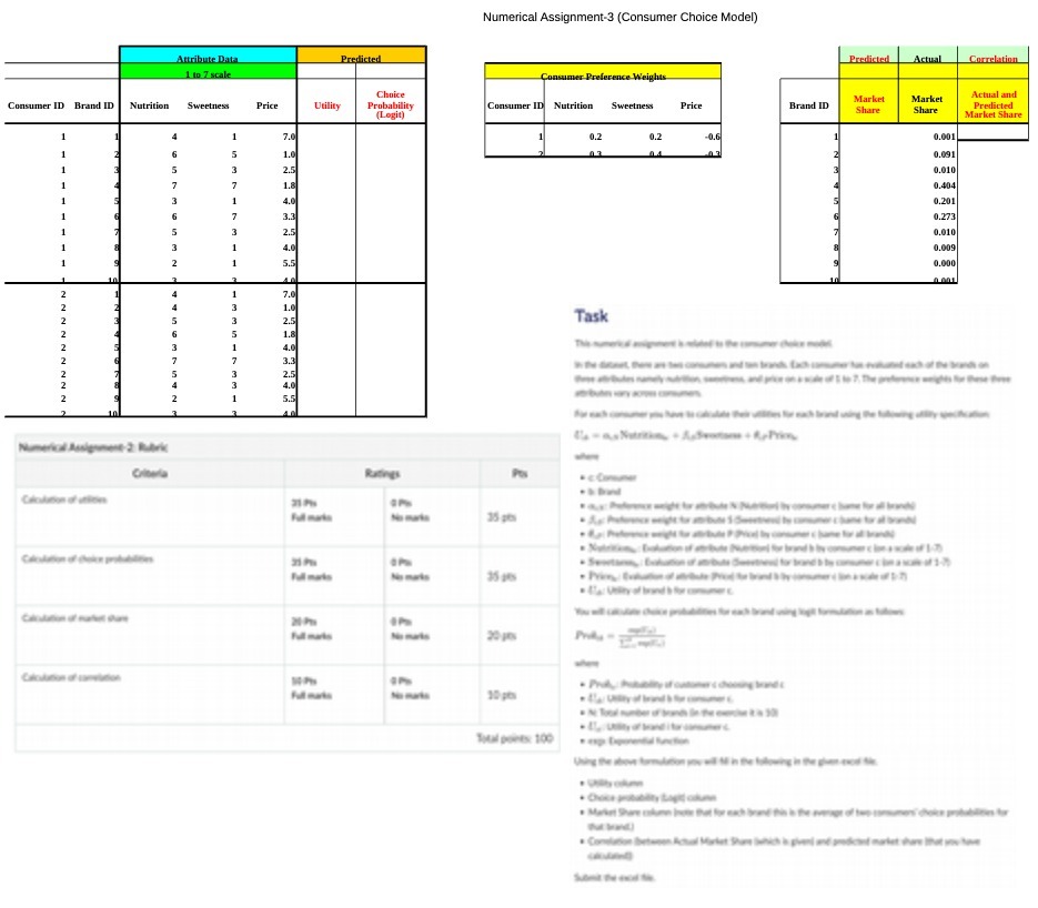 Numerical Assignment-3 (Consumer Choice Model)