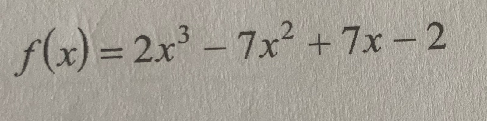 State the possible rational zeros for each