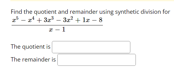 (1) Factor Completely: 64x - 27yFind the quotient