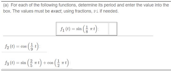 ta] For each of the renewing functions. determine