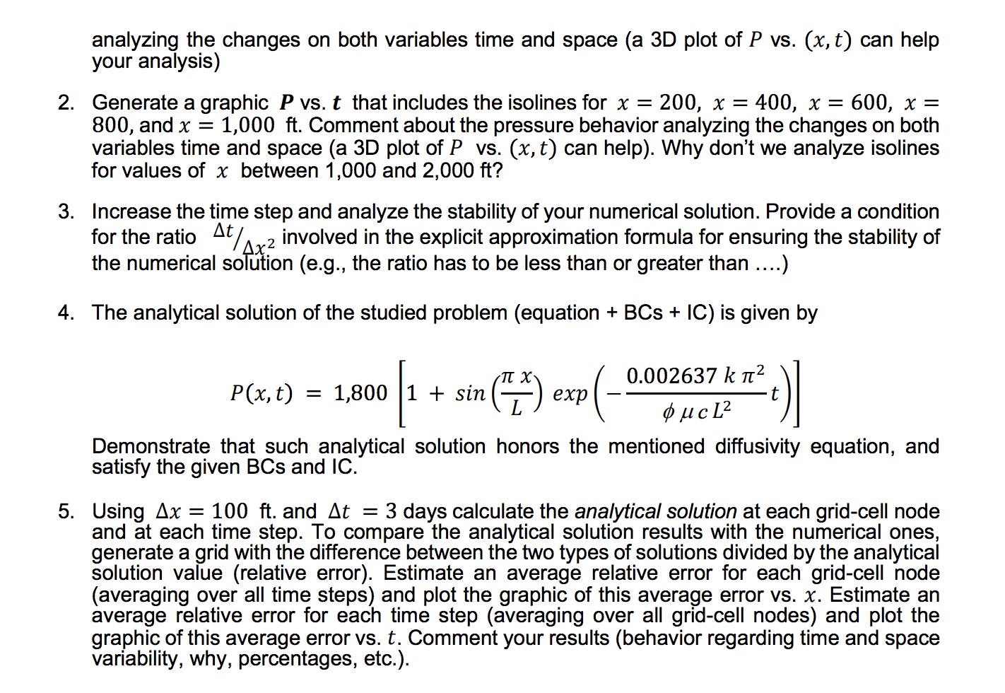 Task 1: The equation below gives the diffusivity