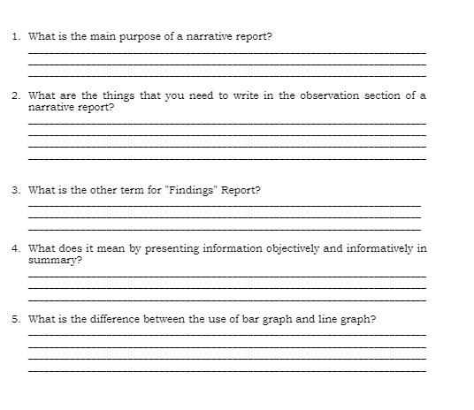 1. What is the main purpose of a narrative