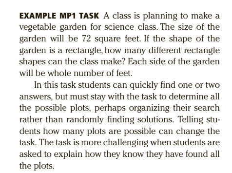 EXAMPLE MP1 TASK A class is planning to make a