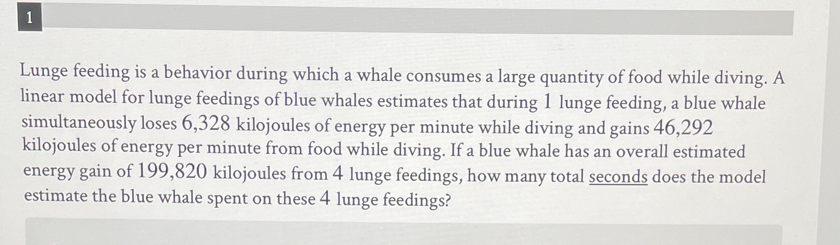 Lunge feeding is a behavior during which a whale