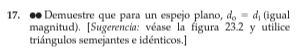 17. .o Demuestre que para un capejo plano, de =