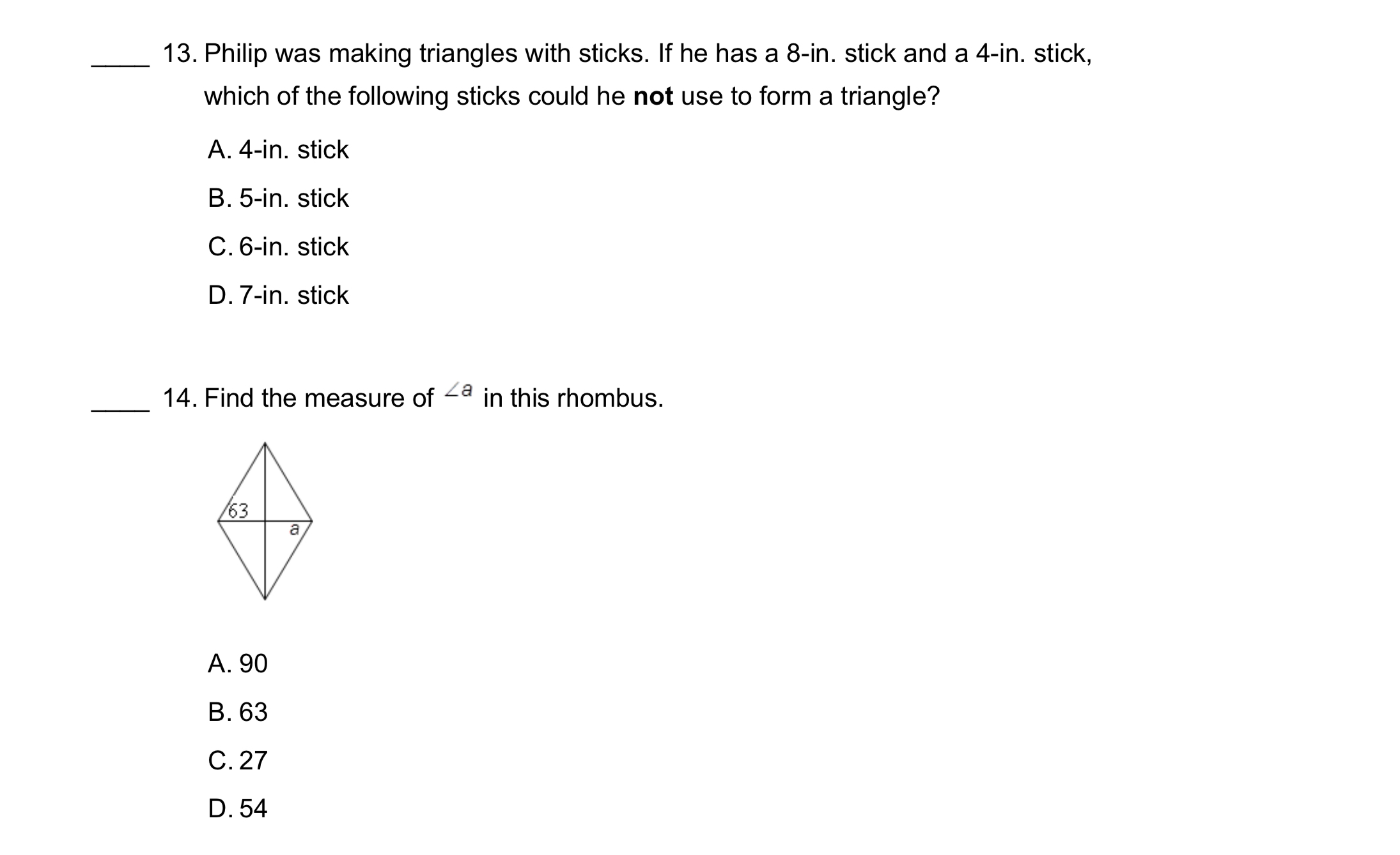 17. Decide whether the quadrilateral is a