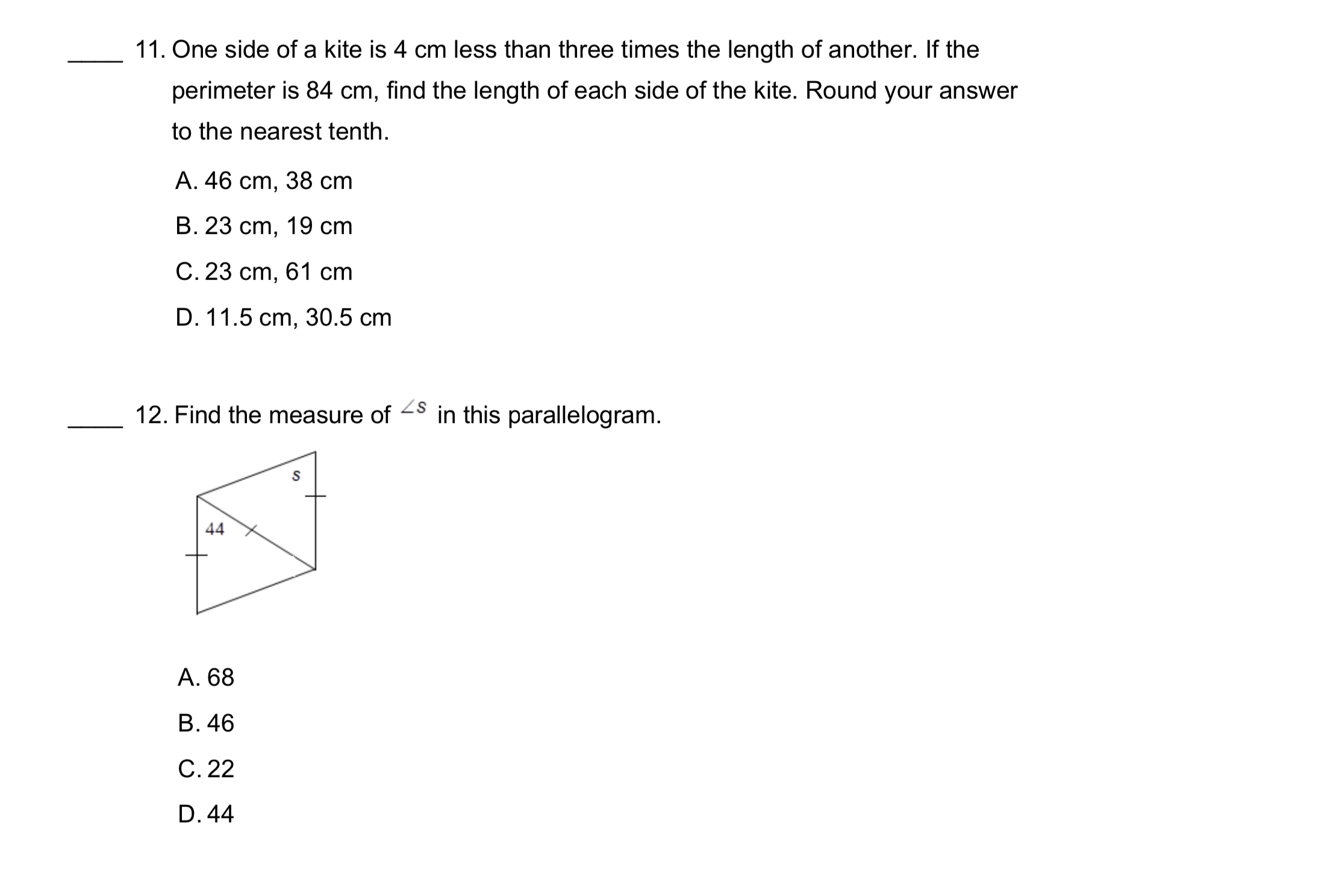17. Decide whether the quadrilateral is a