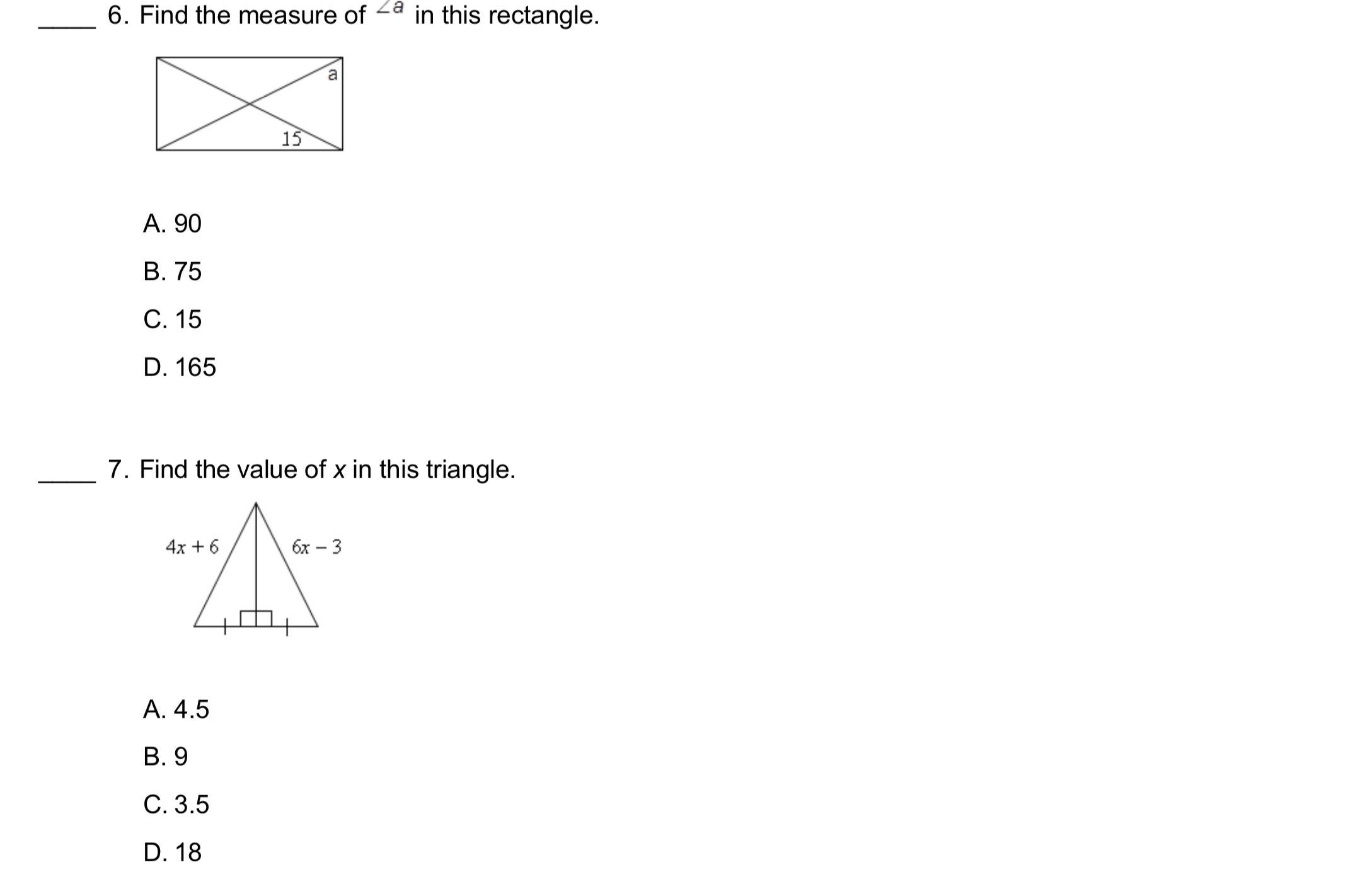 17. Decide whether the quadrilateral is a