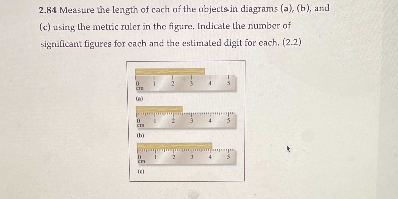 Please help me solve this problem. 2.84 Measure
