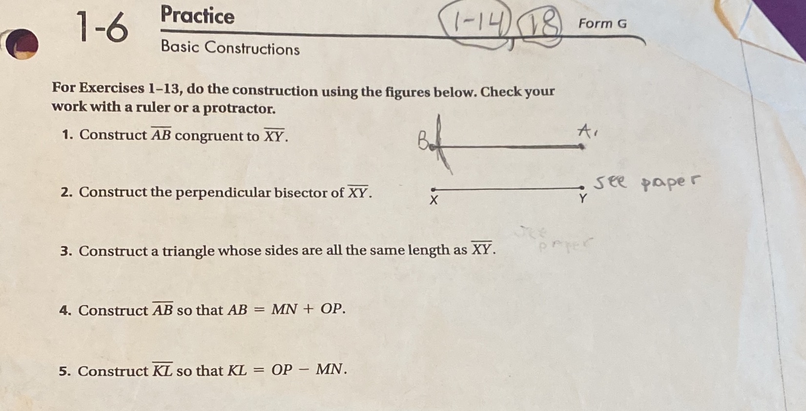 Please help with 4&5 1-6 Practice 1- 14 18) Form