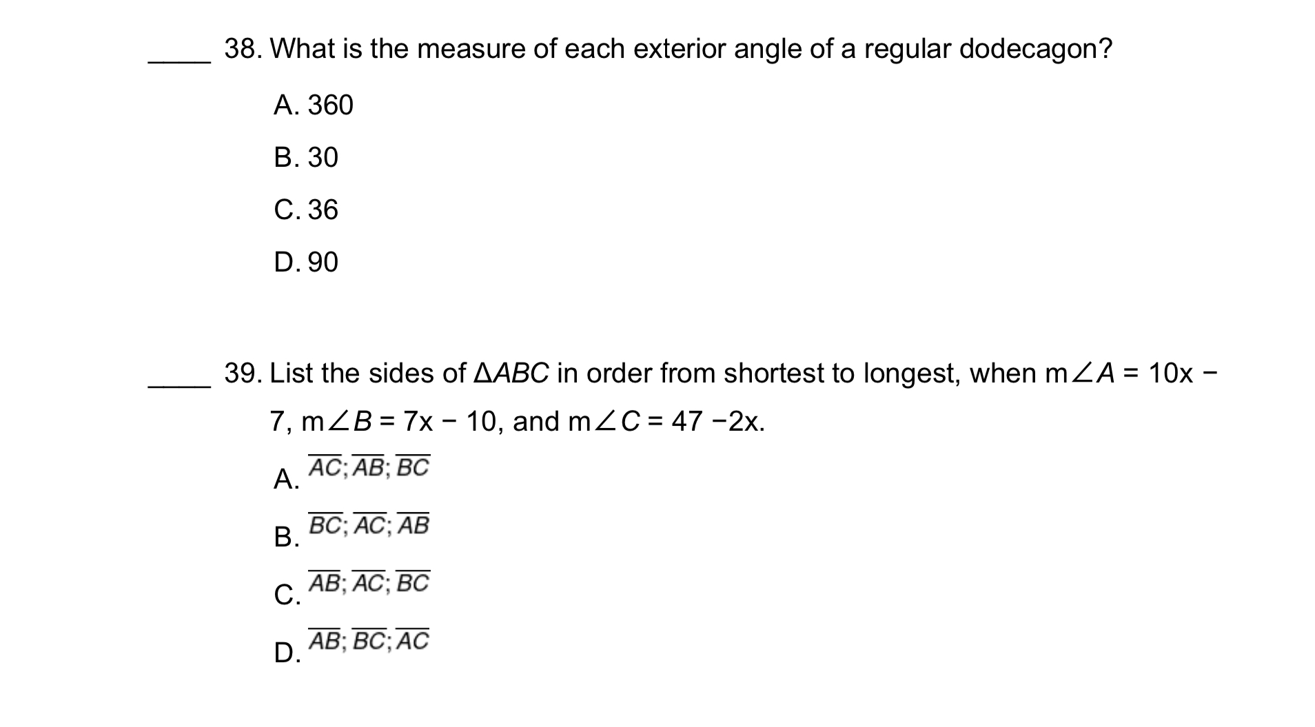 17. Decide whether the quadrilateral is a