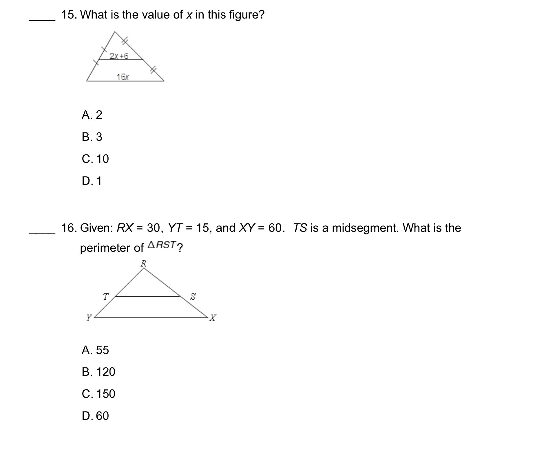 17. Decide whether the quadrilateral is a