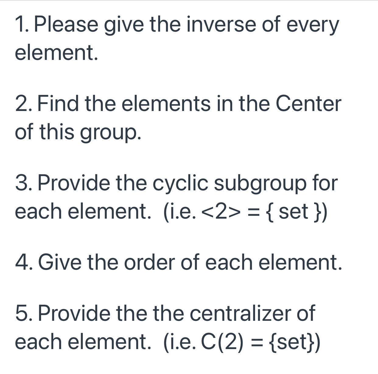 Please answer the following questions using the