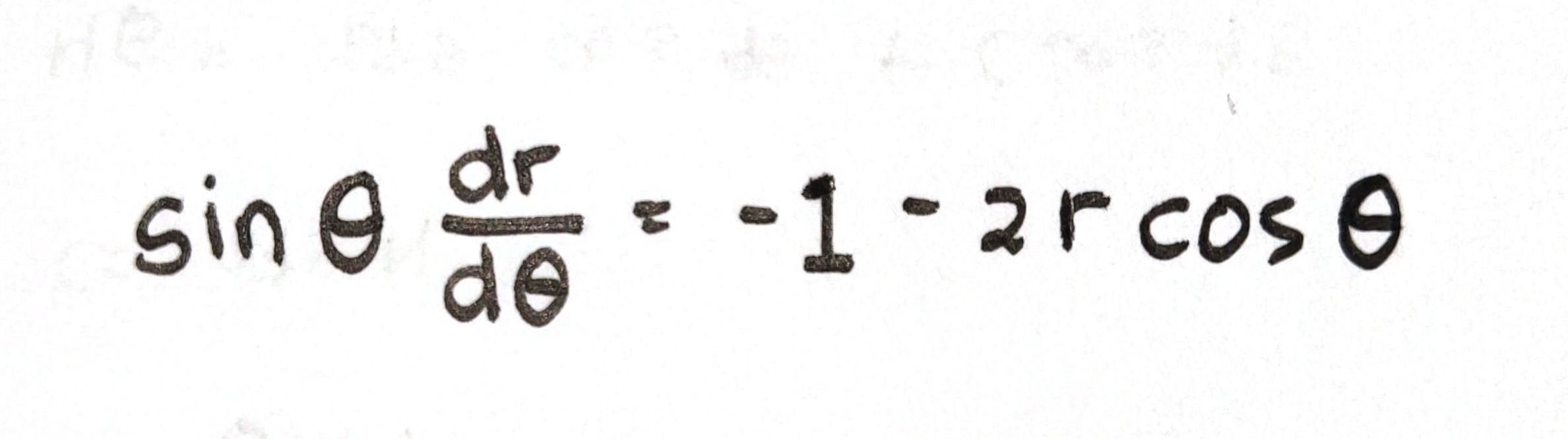 Transform into first order linear form the