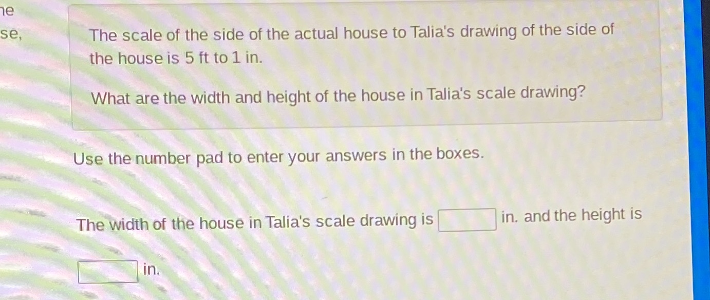 I need help se, The scale of the side of the