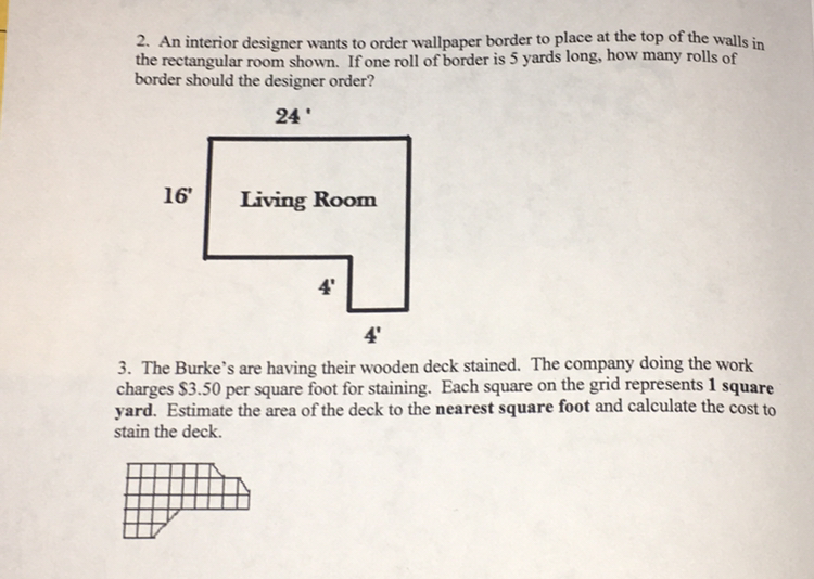 Geometry 4. Consider this scale drawing of the