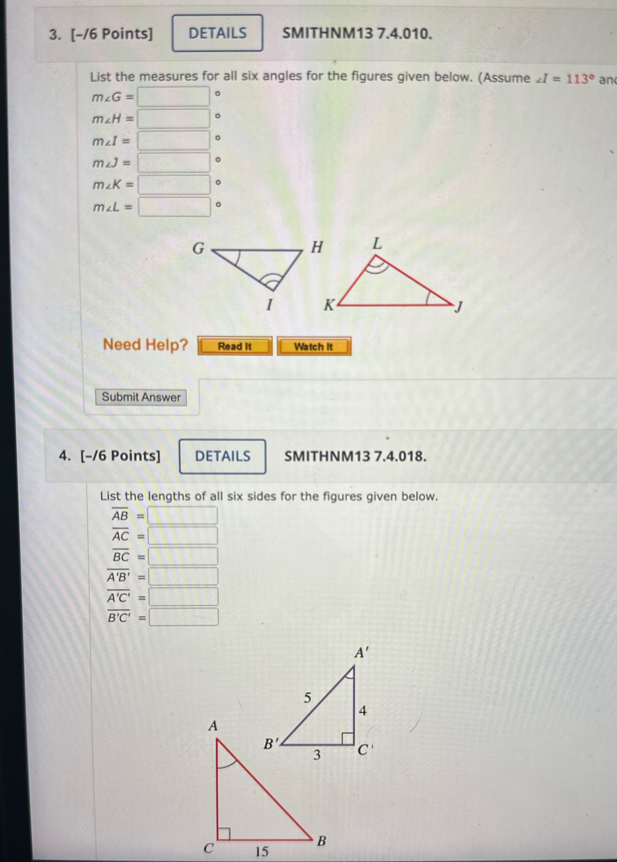 3. [-/6 Points] DETAILS SMITHNM13 7.4.010. List