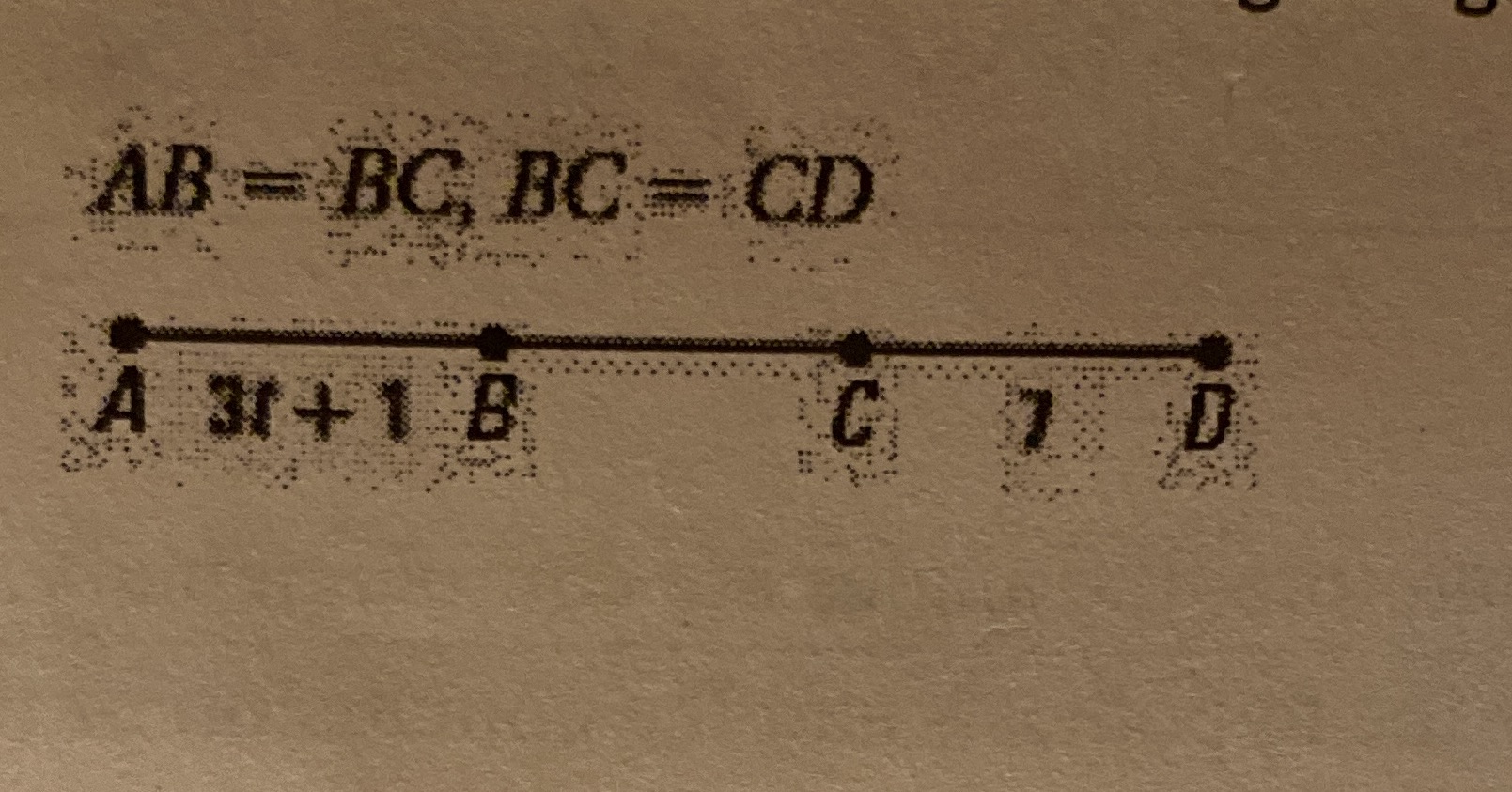 Find the value of the variable using the given