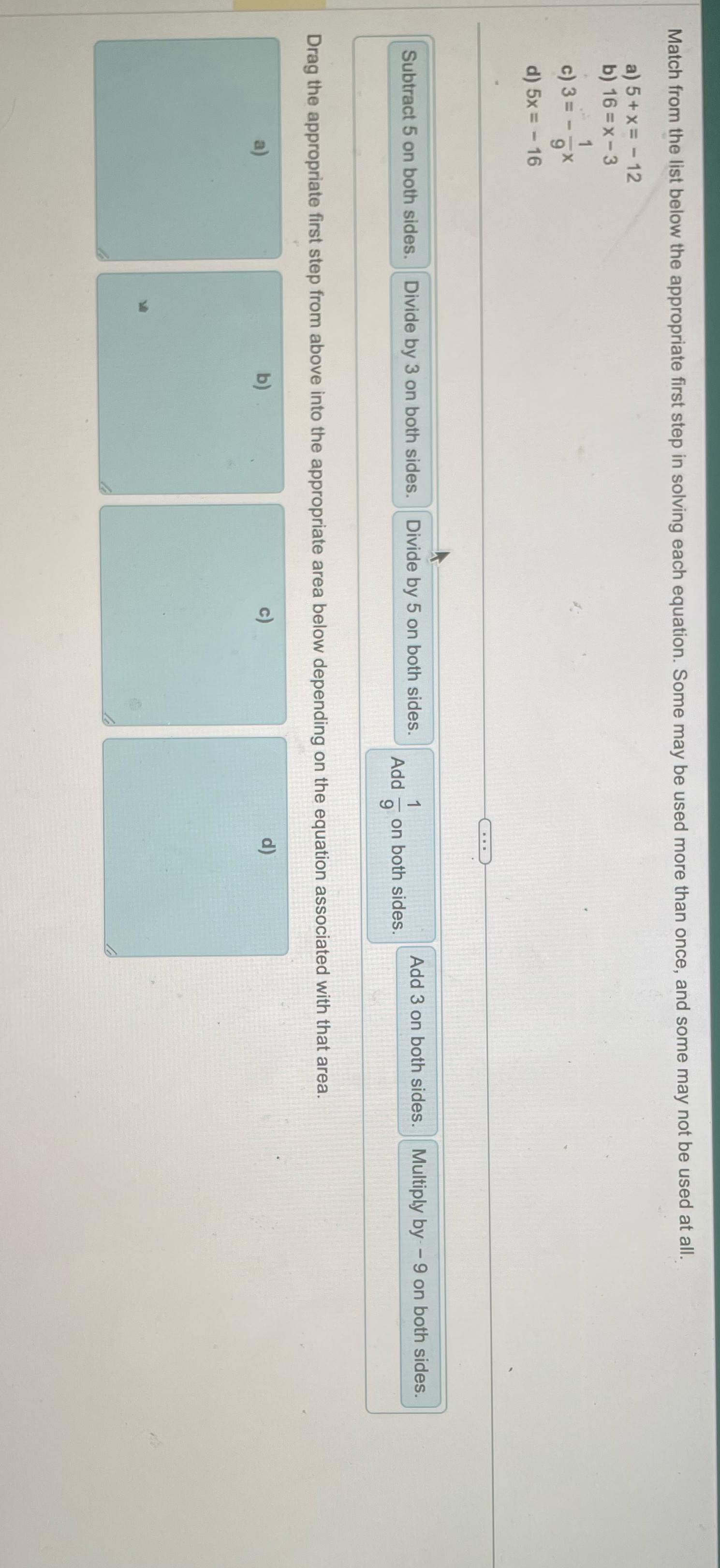 Match from the list below the appropriate first