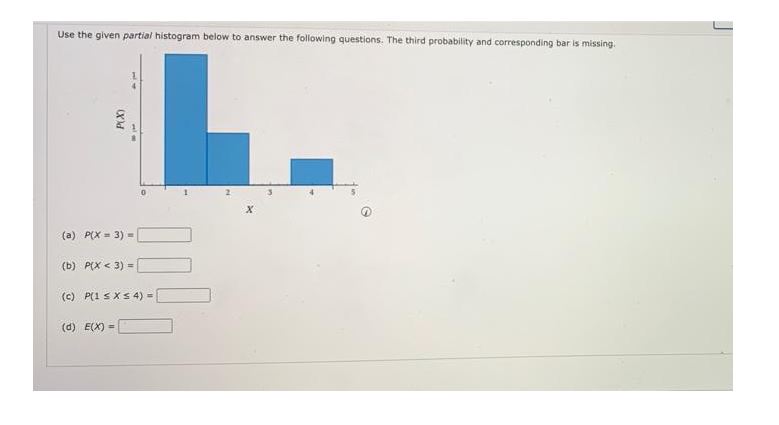 Please help me. Use the given partial histogram