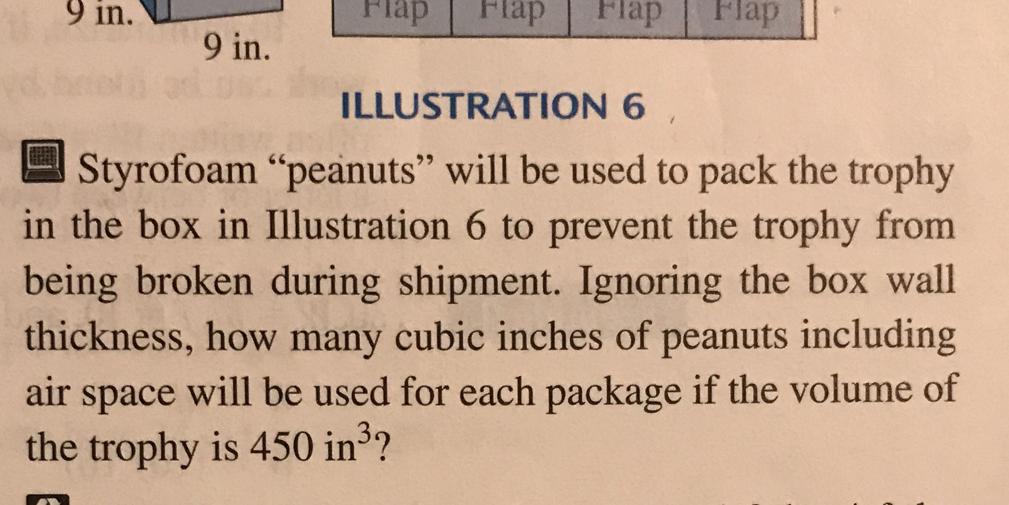 9 in. U Flap Flap rlap Flap 9 in. ILLUSTRATION 6