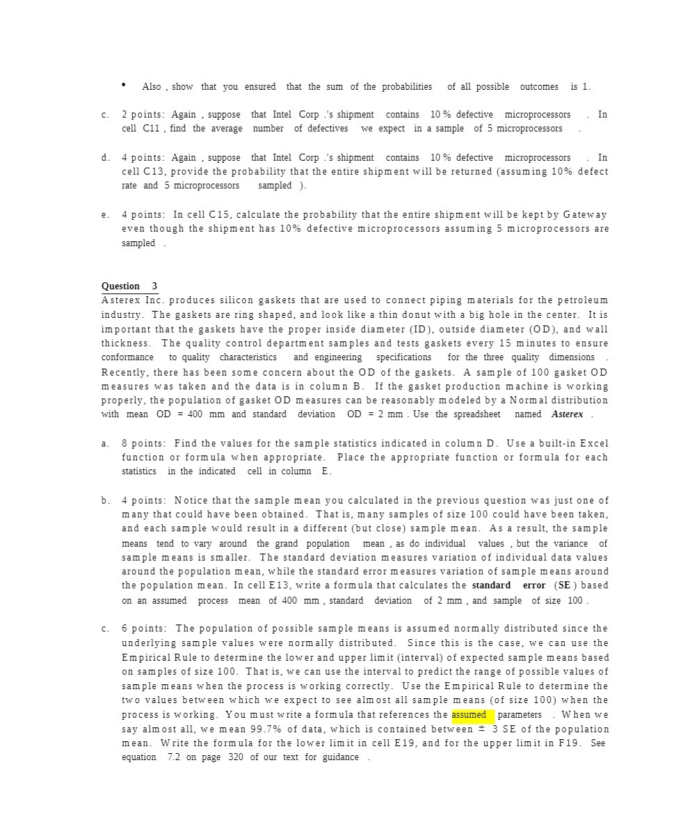 ' Also , show that you ensured that the sum