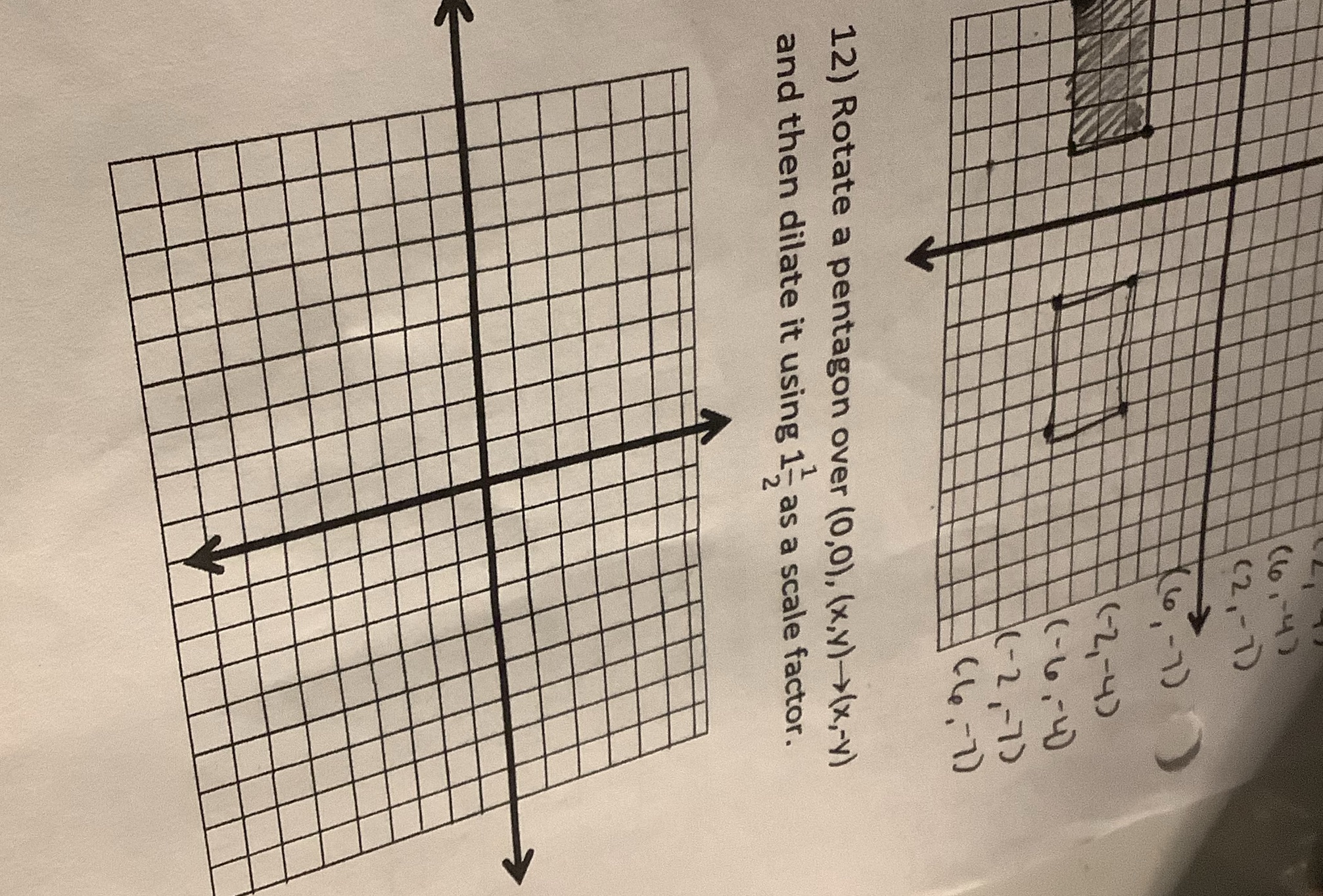 Help please ( 6 ,-4 ) ( 2 , - 7 ) ( 6 , - 7 ) ( -